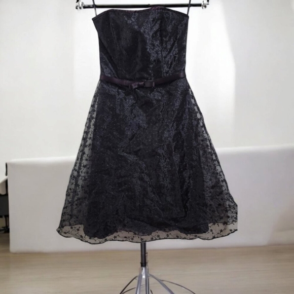 1990's Jessica McClintock Jessica McClintock Prom Or Cocktail Dress Size 4 - Picture 2 of 11